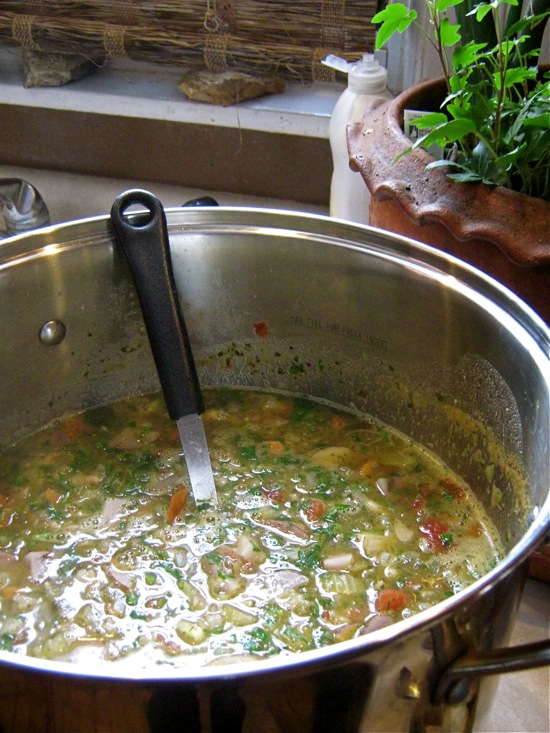 White Bean Soup with Pesto