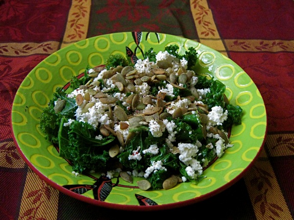 Winter Kale Salad with Feta