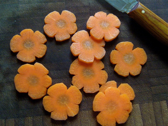 Carrot Flower Garnish