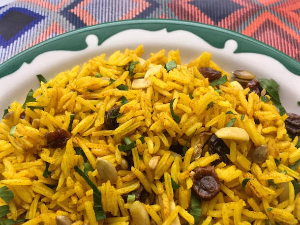 Pilau with Cardamom and Ginger